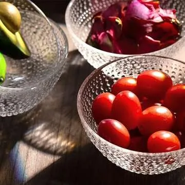 Cutiset Versatile Beaded Glass Mixing Bowls Set