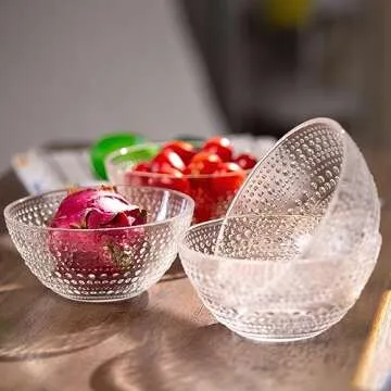 Cutiset Versatile Beaded Glass Mixing Bowls Set