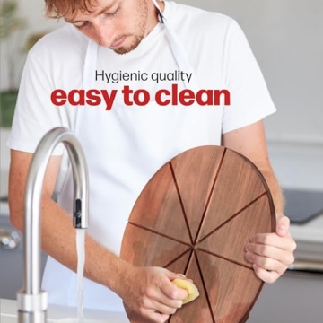 Hans Grill Pizza Cutting Board & Cutter Set - Perfect for Chefs