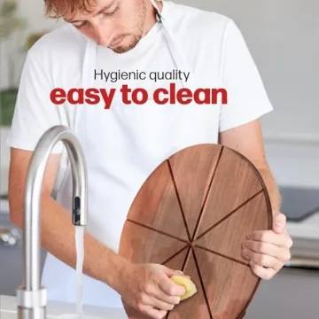 Hans Grill Pizza Cutting Board & Cutter Set - Perfect for Chefs