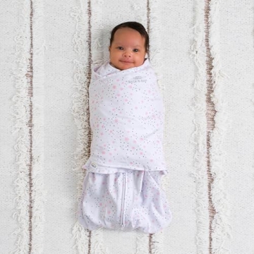 HALO Sleepsack Swaddle 100% Cotton, Adjustable, Safe Sleep for Infants