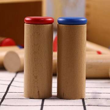 LEADER JOY Montessori Sensorial Auditory Material - Sound Cylinders Sound Boxes Kids Educational Toys for Todder