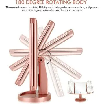 Flymiro Tri-fold Makeup Mirror