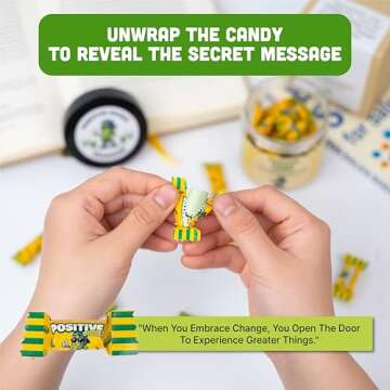 Positive Pickle Affirmation Jar - Uplifting Daily Affirmations