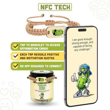 Positive Pickle Affirmation Jar as Unique Gift Idea