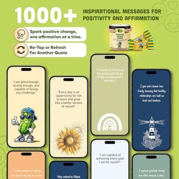 Positive Pickle Affirmation Jar as Unique Gift Idea