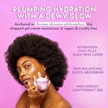 Glow Recipe Plum Plump Hyaluronic Acid Face Cream, Travel Size - Hydrating, Firming & Plumping Facia...