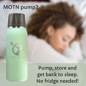 Breastmilk Chiller Reusable Storage Container by CERES CHILL | Keeps Milk Safe for up to 20 Hours | Connects w/Major Pumps(1 Chiller, Plum)