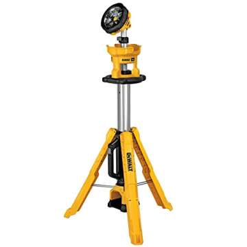 DEWALT 20V MAX LED Work Light, 3000 Lumens of Brightness with 3 Modes, Tripod Base, Bare Tool Only (...