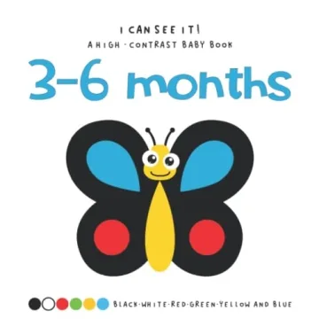 Stimulate Newborn Vision with High Contrast Baby Book - 0-6 Months