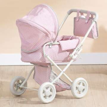 Olivia's Buggy-Style Baby Doll Stroller - Safe & Fun