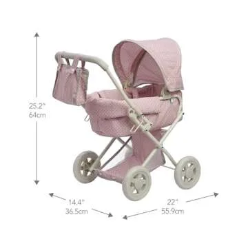 Olivia's Buggy-Style Baby Doll Stroller - Safe & Fun