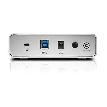 G-Technology 10TB G-DRIVE USB 3.0 Desktop External Hard Drive, Silver - Compact, High-Performance Storage - 0G05016-1