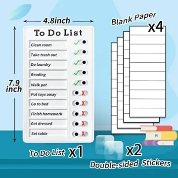 Chore Chart To Do List Adhd Tools for Kids and Adults Sliding Morning Routine Chart for Kids Detachable RV Checklist Board Reusable My Chores Checklist Task Board