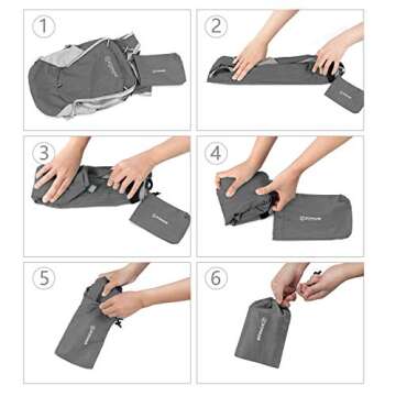 ZOMAKE Packable Backpack 18L for Travel & Hiking