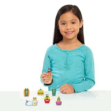 SpongeBob SquarePants Fun with Food 2.5-inch Figure Set, Features 7 Bikini Bottom Buddies, Kids Toys...