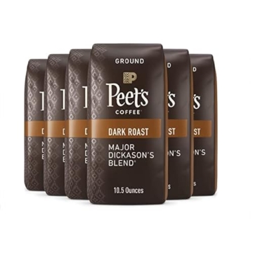 Peet's Coffee Major Dickason's Blend - 63oz Dark Roast (Pack of 6)