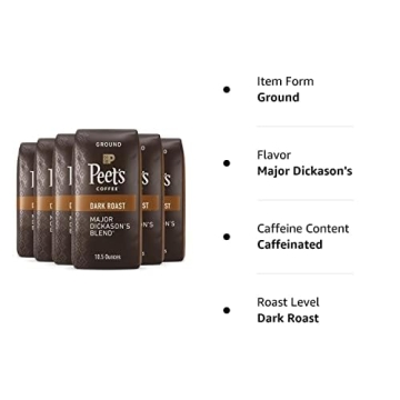 Peet's Dark Roast Major Dickason's Coffee Blend