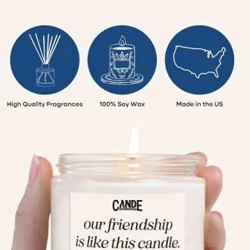 CE Craft Book Themed Scented Candle - Gift for Her, Library Book Candle, Book Lover Gift, Reading Candle, Bookstore Book Lover Reader Bookish Scents for Bibliophiles (Cassian)