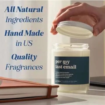 CE Craft Book Themed Scented Candle - Gift for Her, Library Book Candle, Book Lover Gift, Reading Candle, Bookstore Book Lover Reader Bookish Scents for Bibliophiles (Cassian)