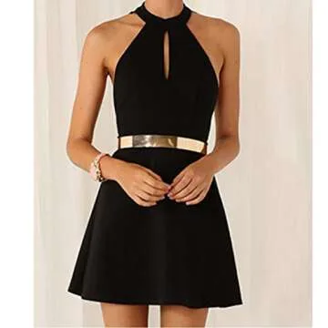 GOLD BELT For Women Adjustable Gold Mirror Belt for women dresses by Hybrid Fashionista Gold Accessories