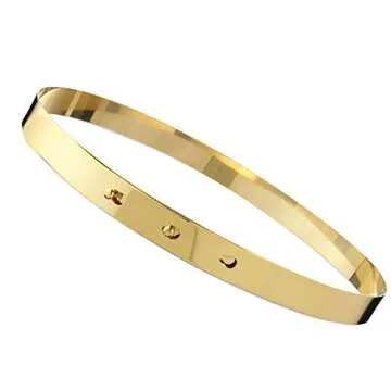 GOLD BELT For Women Adjustable Gold Mirror Belt for women dresses by Hybrid Fashionista Gold Accessories