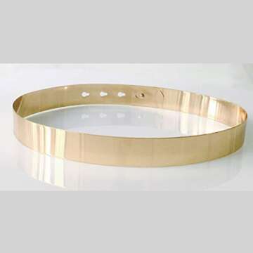 GOLD BELT For Women Adjustable Gold Mirror Belt for women dresses by Hybrid Fashionista Gold Accessories
