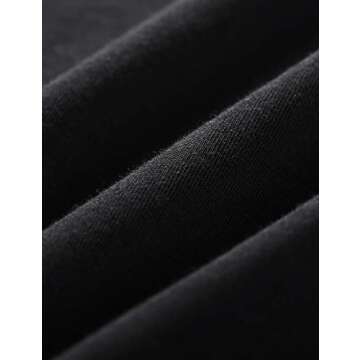 CRZ YOGA Men's Lightweight Pima Cotton Short Sleeve Athletic T-Shirts Workout Quick Dry Loose Fit Tees Black Medium