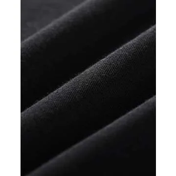 CRZ YOGA Men's Lightweight Pima Cotton Short Sleeve Athletic T-Shirts Workout Quick Dry Loose Fit Tees Black Medium