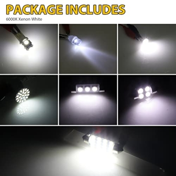 42-Piece BRAVECOW LED Dome Light Kit for Vehicles