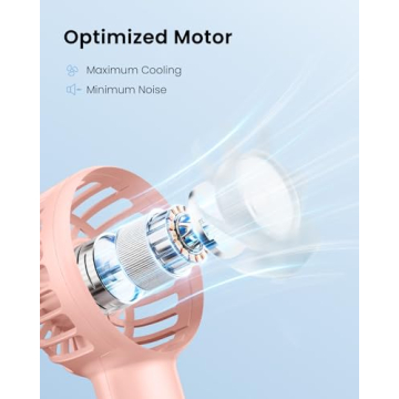 Gaiatop Mini Portable Fan USB Rechargeable 3 Speed Handheld