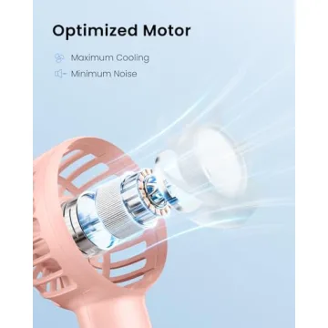 Gaiatop Mini Portable Fan USB Rechargeable 3 Speed Handheld