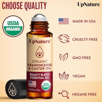 UpNature Organic Castor & Frankincense Oil Roll On