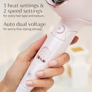 T3 Afar Lightweight Travel Hair Dryer for On-the-Go Styling