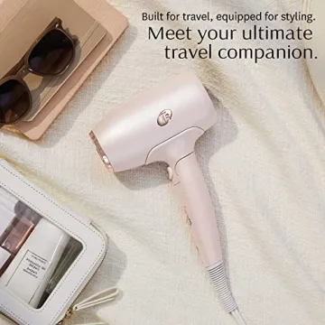 T3 Afar Lightweight Travel Hair Dryer for On-the-Go Styling