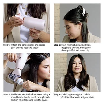 T3 Afar Lightweight Travel Hair Dryer for On-the-Go Styling