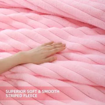 Smoofy Fluffy Queen Comforter Set 3 Pieces - Pink Fleece Fluffy Comforter Set, Luxury Fuzzy Bed Set, Soft & Warm All Season Queen Bedding with 2 Pillow Cases