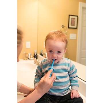 Dr. Brown's Infant-to-Toddler Toothbrush Set in Blue