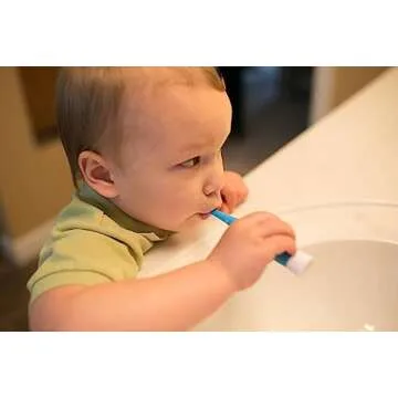 Dr. Brown's Infant-to-Toddler Toothbrush Set in Blue