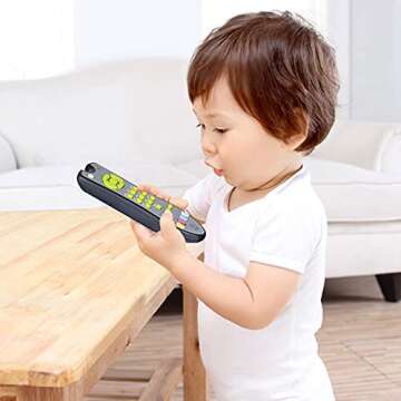 APSUAE Baby TV Remote Control Toy with Sound Light Realistic Musical Toy Gifts for Girls Boys