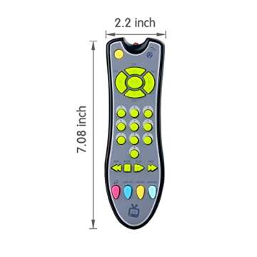 APSUAE Baby TV Remote Control Toy with Sound Light Realistic Musical Toy Gifts for Girls Boys
