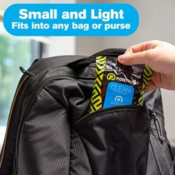 Fortress Electronic Wipes (25 ct.) To-Go Tech Wipes for Screens, Phones, Keyboards, TV Monitors, Computer Screens, and More [Travel Size] Skin-Safe Screen Cleaner Wipes, Electronic Wipes