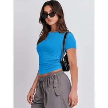 Stylish Slim Fit Women's Summer Tee - ANRABESS