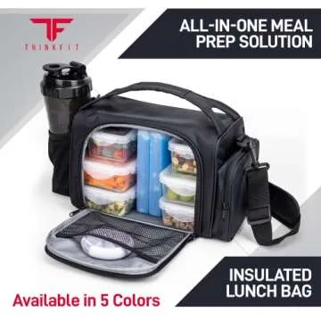 ThinkFit Insulated Meal Prep Lunch Box for Healthy Eating