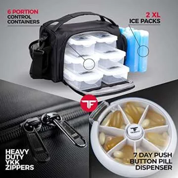 ThinkFit Insulated Meal Prep Lunch Box for Healthy Eating