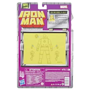 Marvel Legends Iron Man Gold Action Figure Collectible