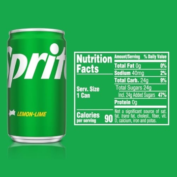 Sprite Mini-Cans 7.5oz Pack of 10 for Refreshing Moments
