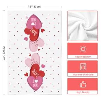 Shop Cute Valentine Kitchen Towels Set of 2 Online