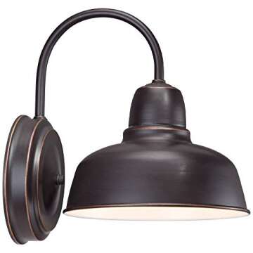 John Timberland Rustic Farmhouse Industrial Outdoor Wall Light Sconce Fixture Bronze Brown 11 1/4" Urban Farmhouse Decor for Exterior House Barn Porch Patio Outside Deck Garage Front Door Home