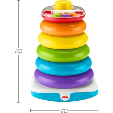 Fisher-Price Giant Rock-A-Stack Toy for Kids and Pets
